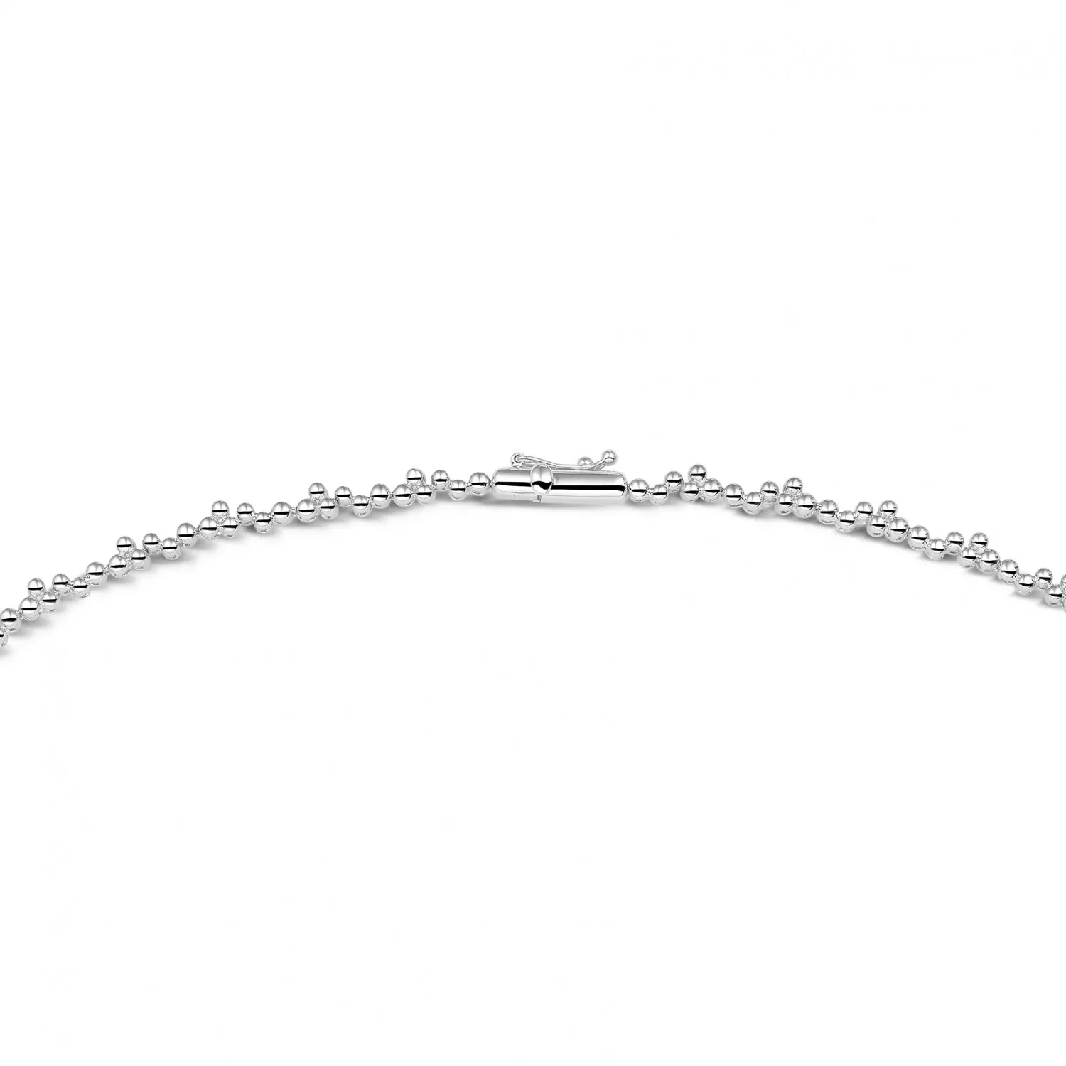 7.00 quilates gargantilla en platino con diamantes talla marquesa y redondos 