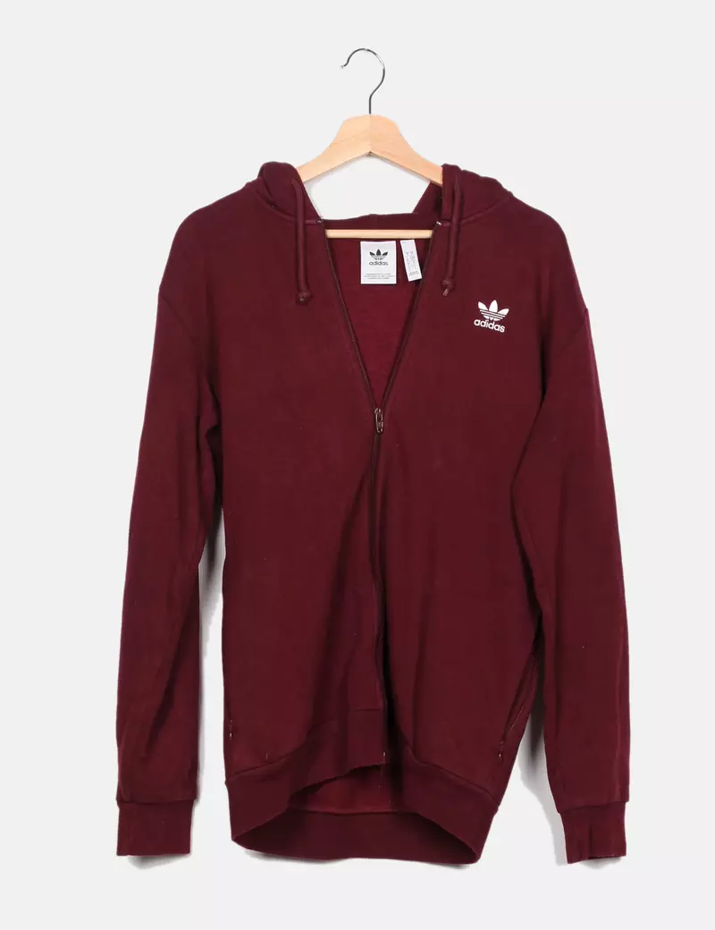 Adidas Chaqueta deportiva burdeos