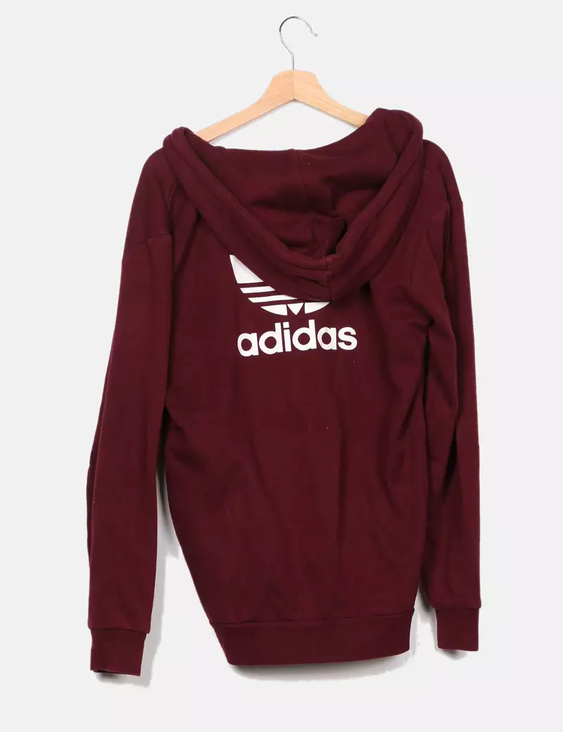Adidas Chaqueta deportiva burdeos