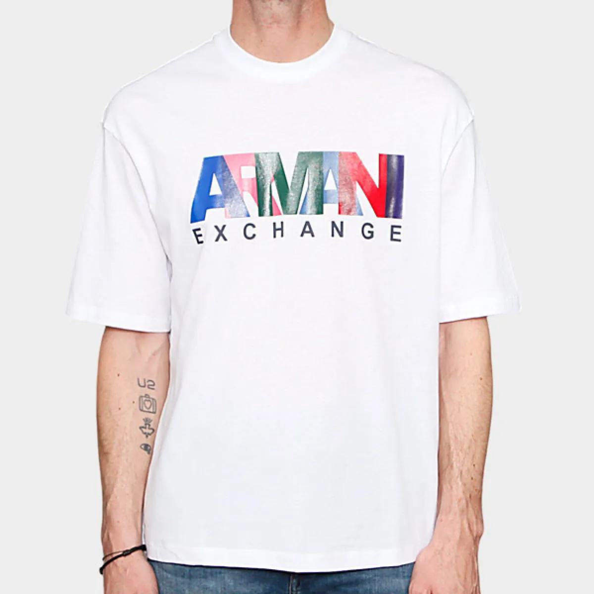 ARMANI EXCHANGE  CAMISETA BLANCA