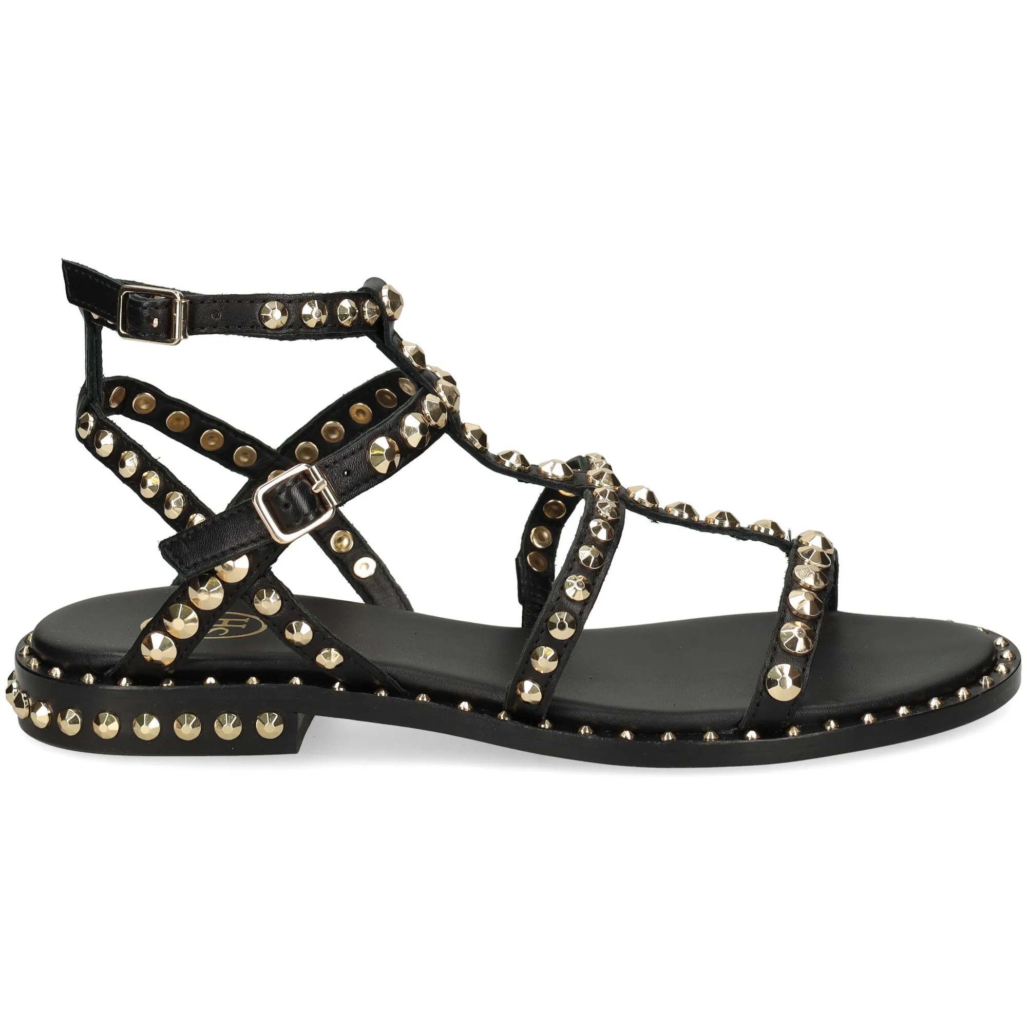 ASH Sandalias planas de Mujer 01 BLACK/ARIELG