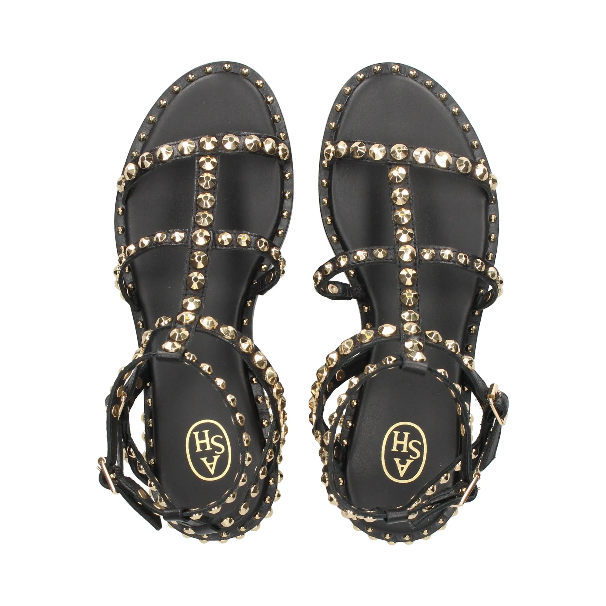ASH Sandalias planas de Mujer 01 BLACK/ARIELG