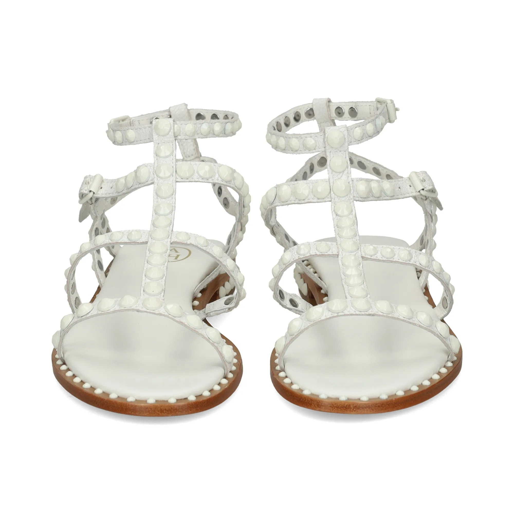 ASH Sandalias planas de Mujer 07 WHITE/WHITE
