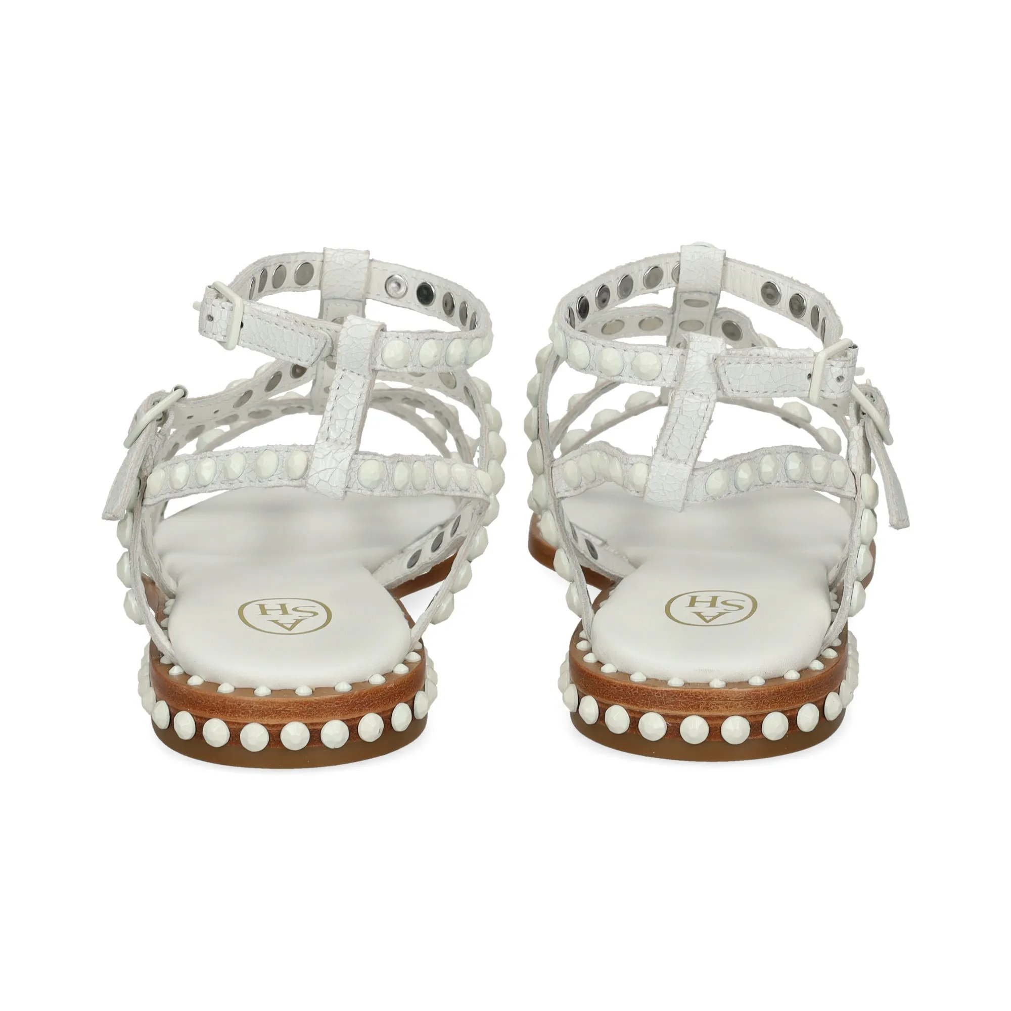 ASH Sandalias planas de Mujer 07 WHITE/WHITE