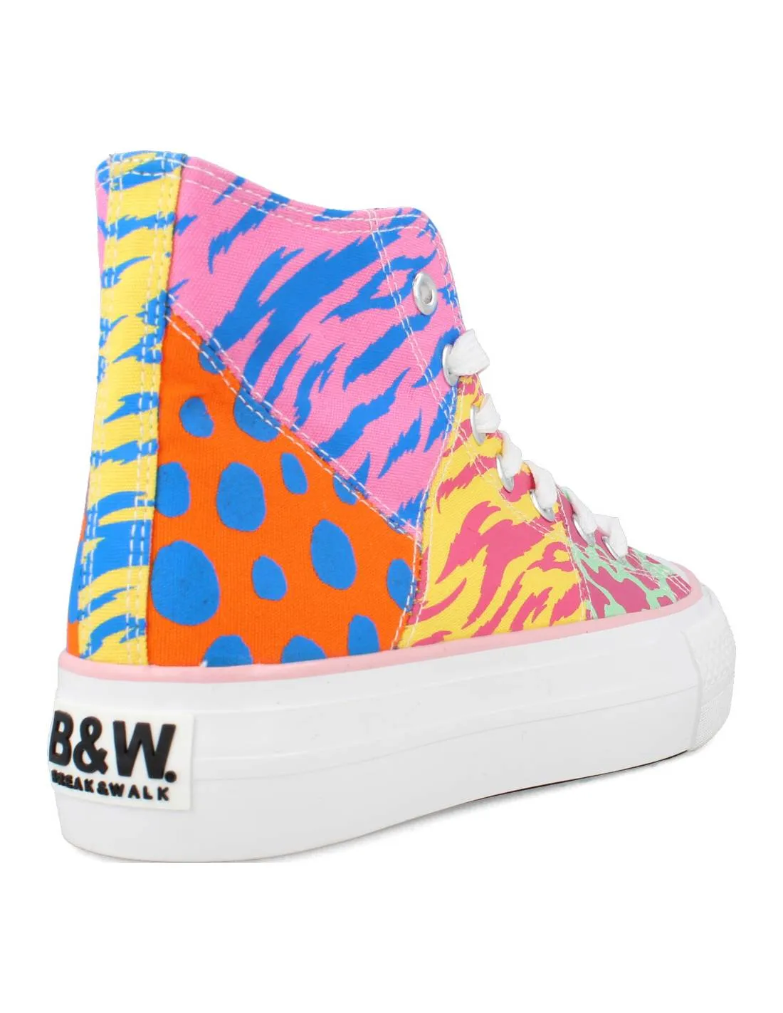 B&W  ZAPATILLAS ALTAS FANTASY MULTICOLOR
