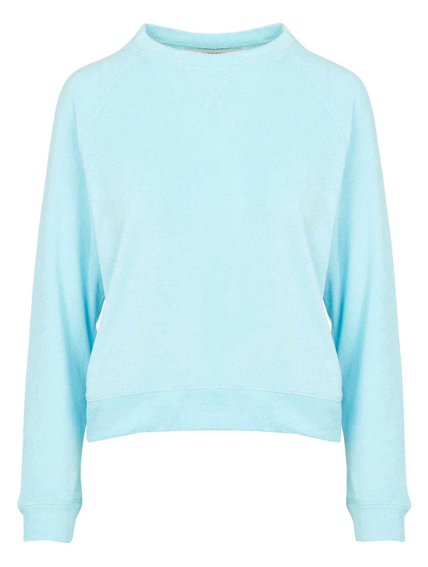 BANANA MOON BRANDON SEASPON  SUDADERA RECTA DE ALGODóN ORGáNICO CON CUELLO REDONDO EN AZUL
