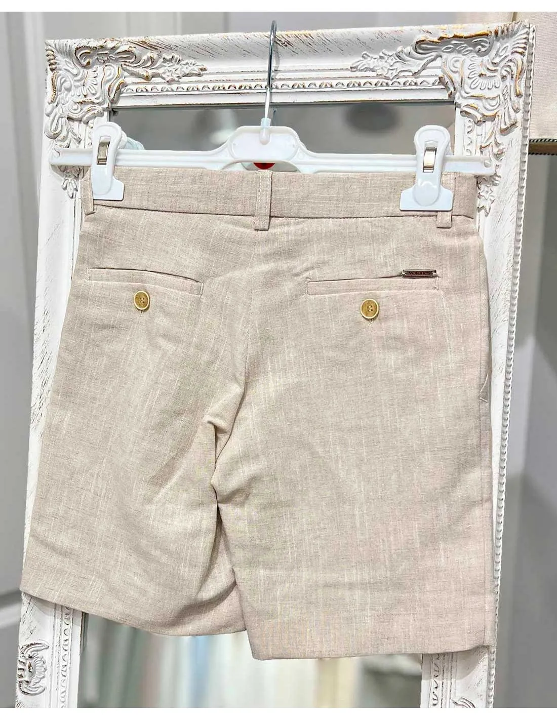 Bermuda Niño Arena de Lino Varones Moda Infantil