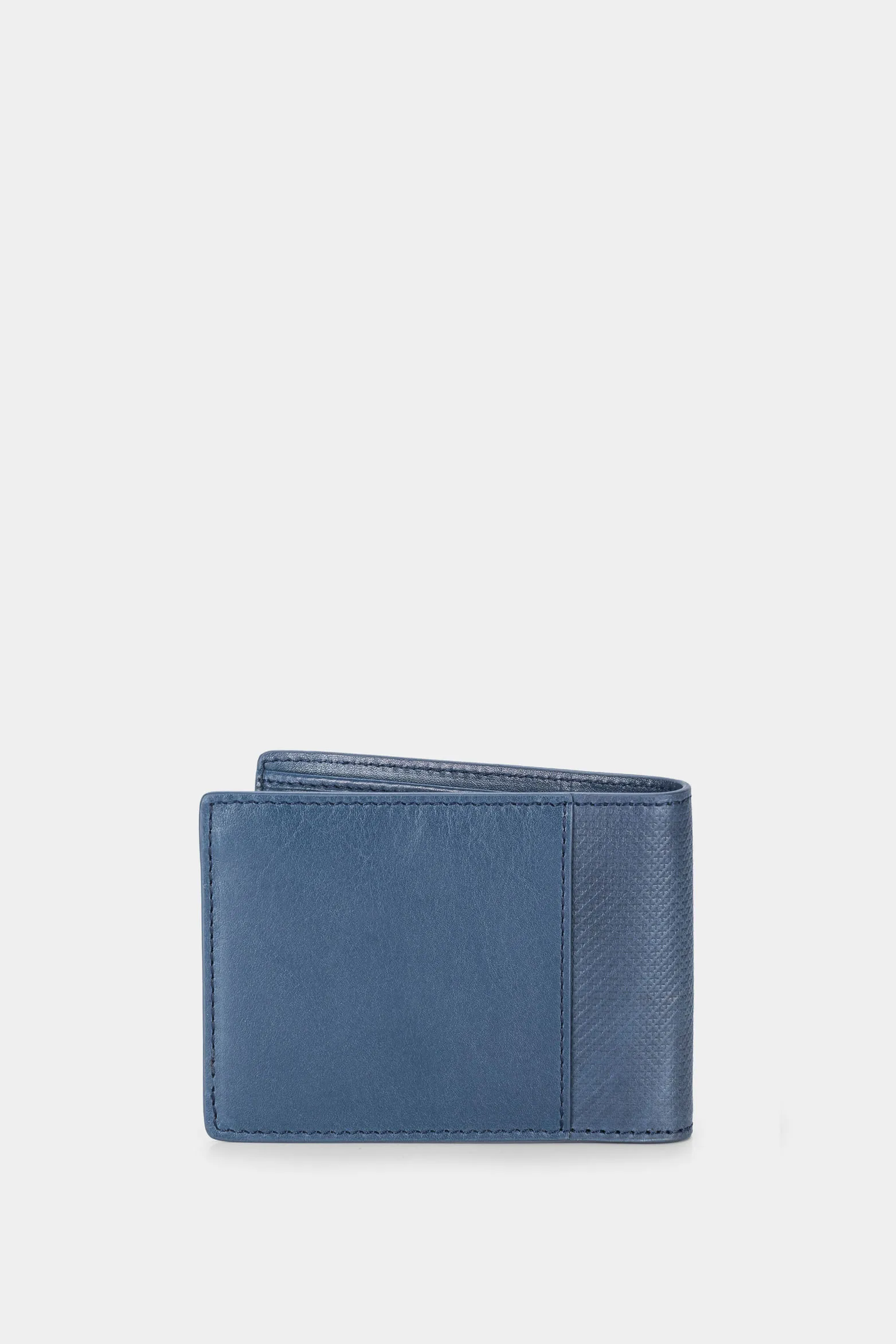 Billetera draco de cuero para hombre mezcla de texturas