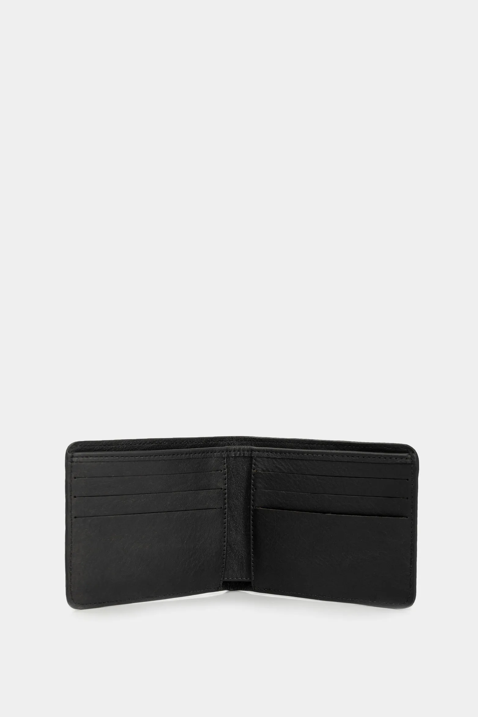 Billetera noir de cuero para hombre grabado Negro