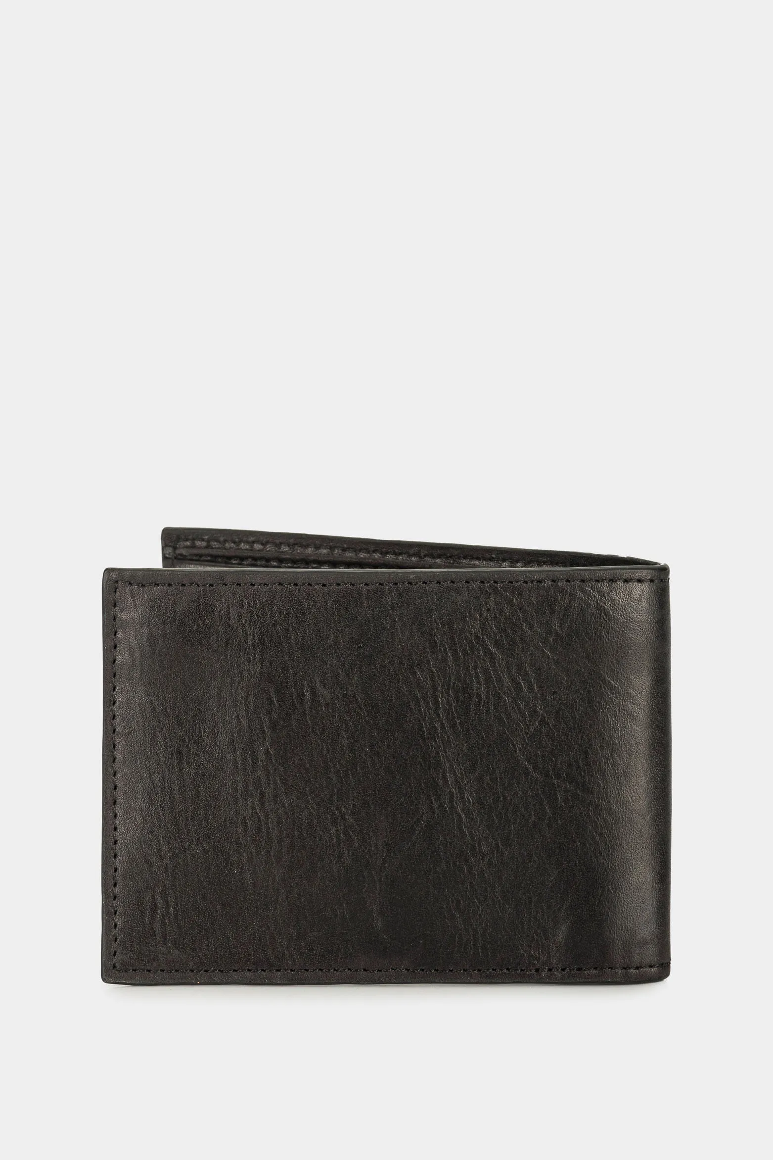 Billetera zafiro de cuero para hombre contraste interno