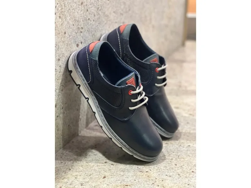 BLUCHER DE PIEL CON PICADOS 1113 NOTTON EN COLOR LIBANO O AZUL