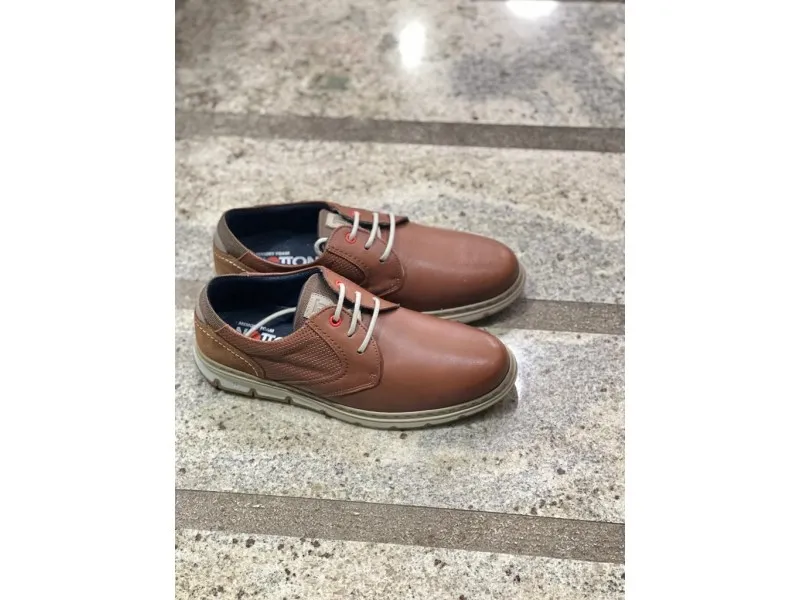 BLUCHER DE PIEL CON PICADOS 1113 NOTTON EN COLOR LIBANO O AZUL