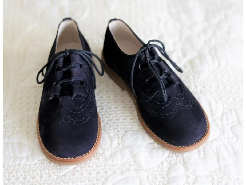 BLUCHER DE PIEL SERRAJE 11290 PIRUFIN EN COLOR MARINO