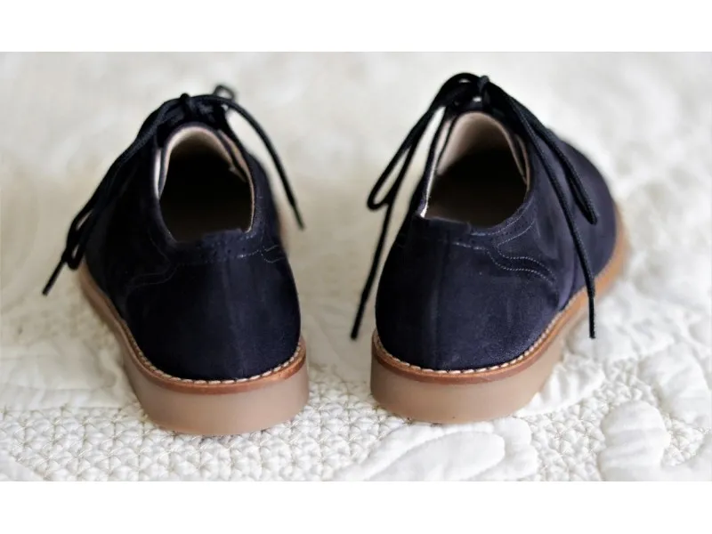 BLUCHER DE PIEL SERRAJE 11290 PIRUFIN EN COLOR MARINO