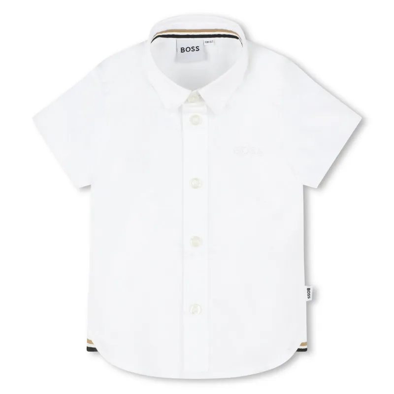 BOSS Camisa lisa de algoón