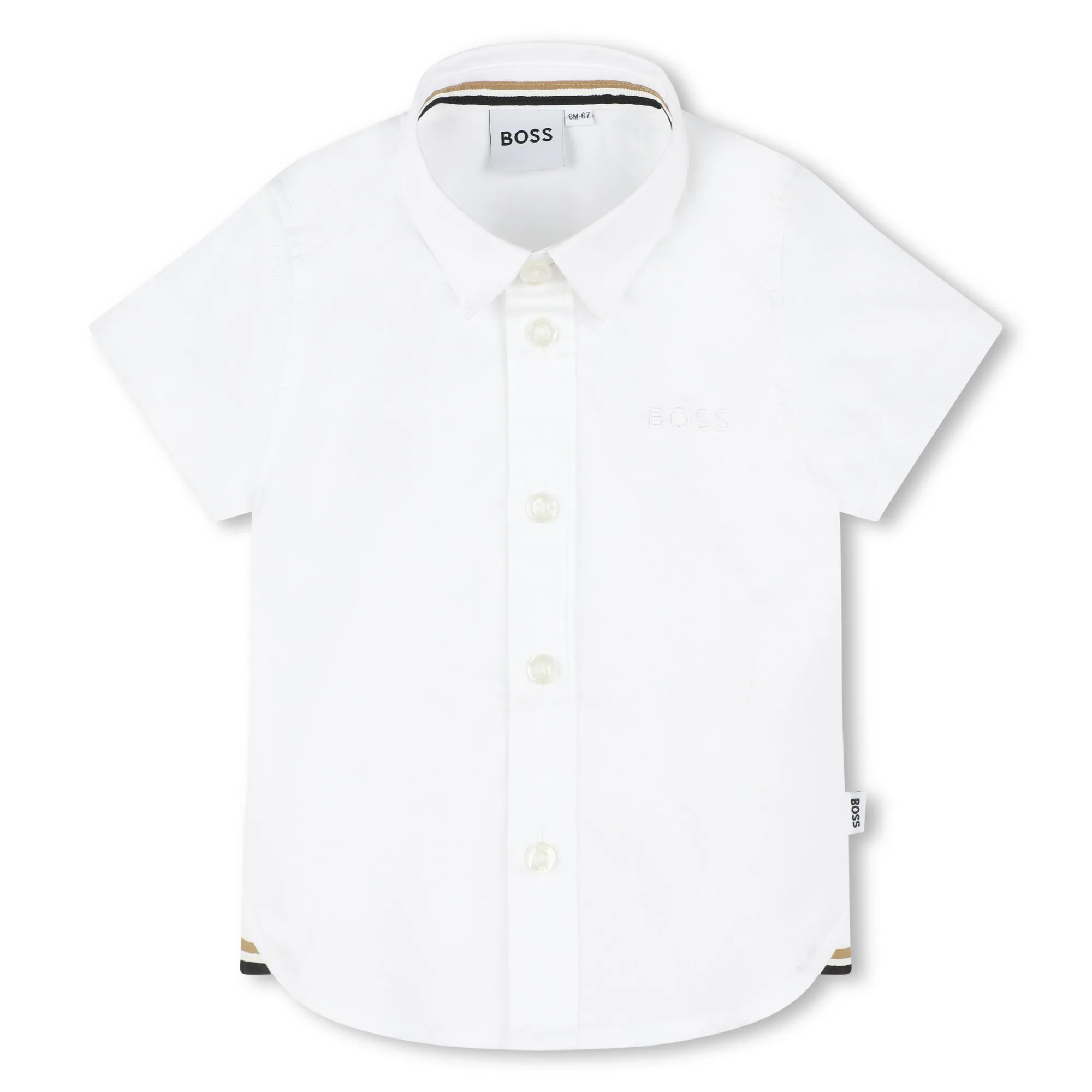 BOSS Camisa lisa de algoón