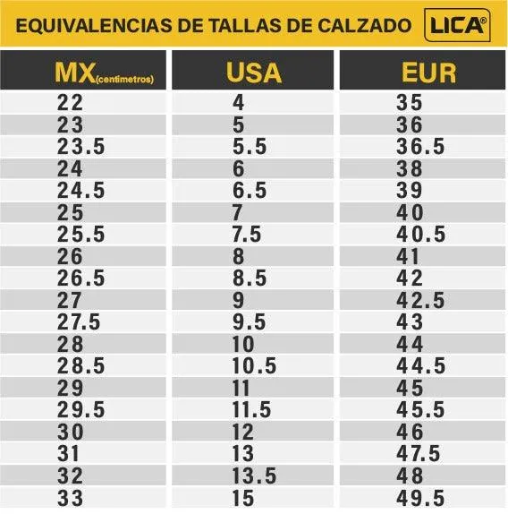 Bota de seguridad para dama mod. 767PLUS marca LICA
