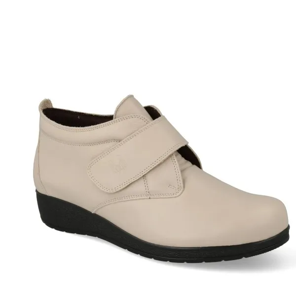 BOTINES BLANCOS MUJER PIEL MOD. LIDIA BLANCO