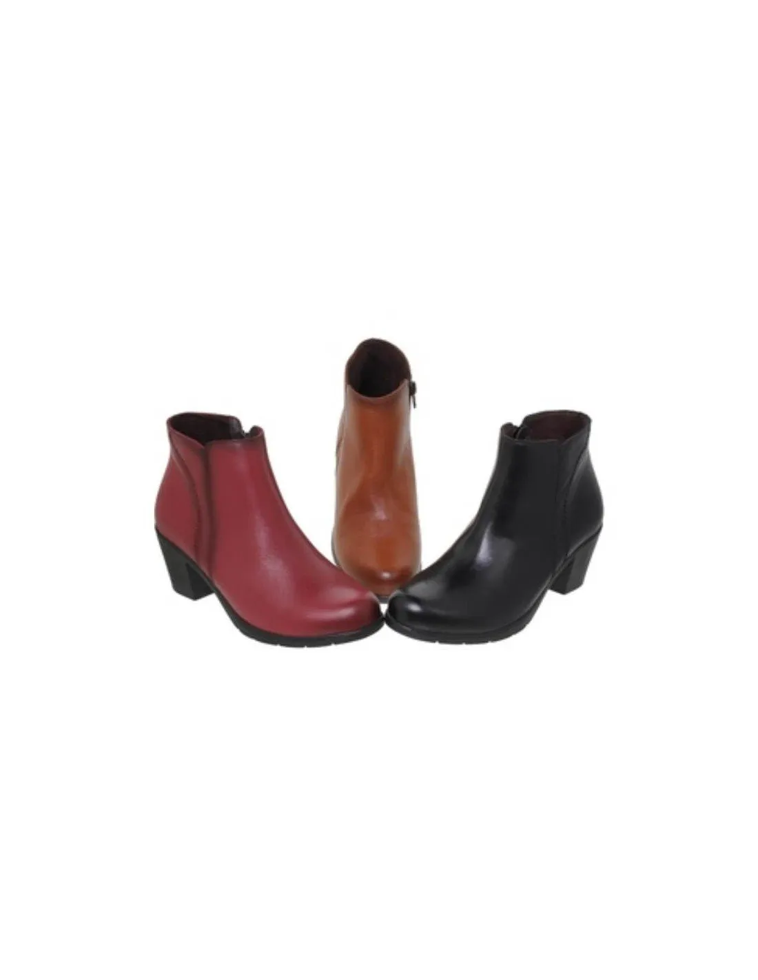 Botines cómodos mujer piel