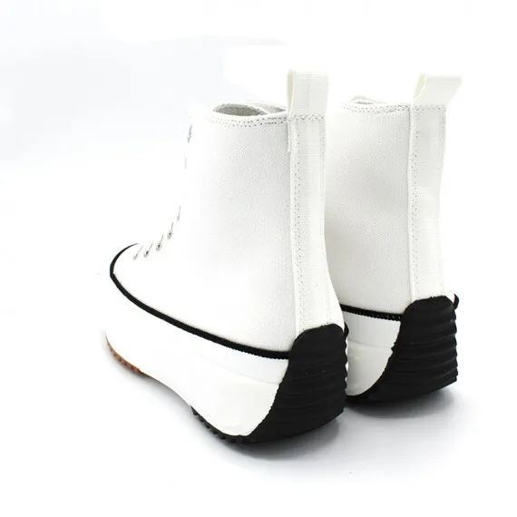 Botines Lona Mujer Blancas Plataforma Modelo Hike