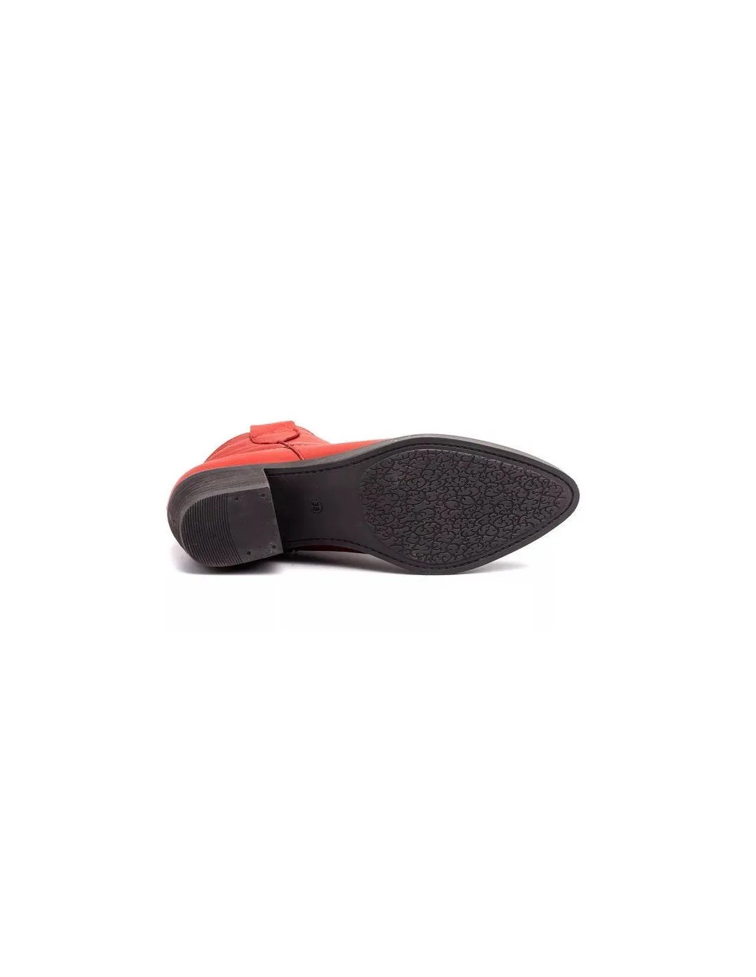 Botines Mujer Cawboy Rojo