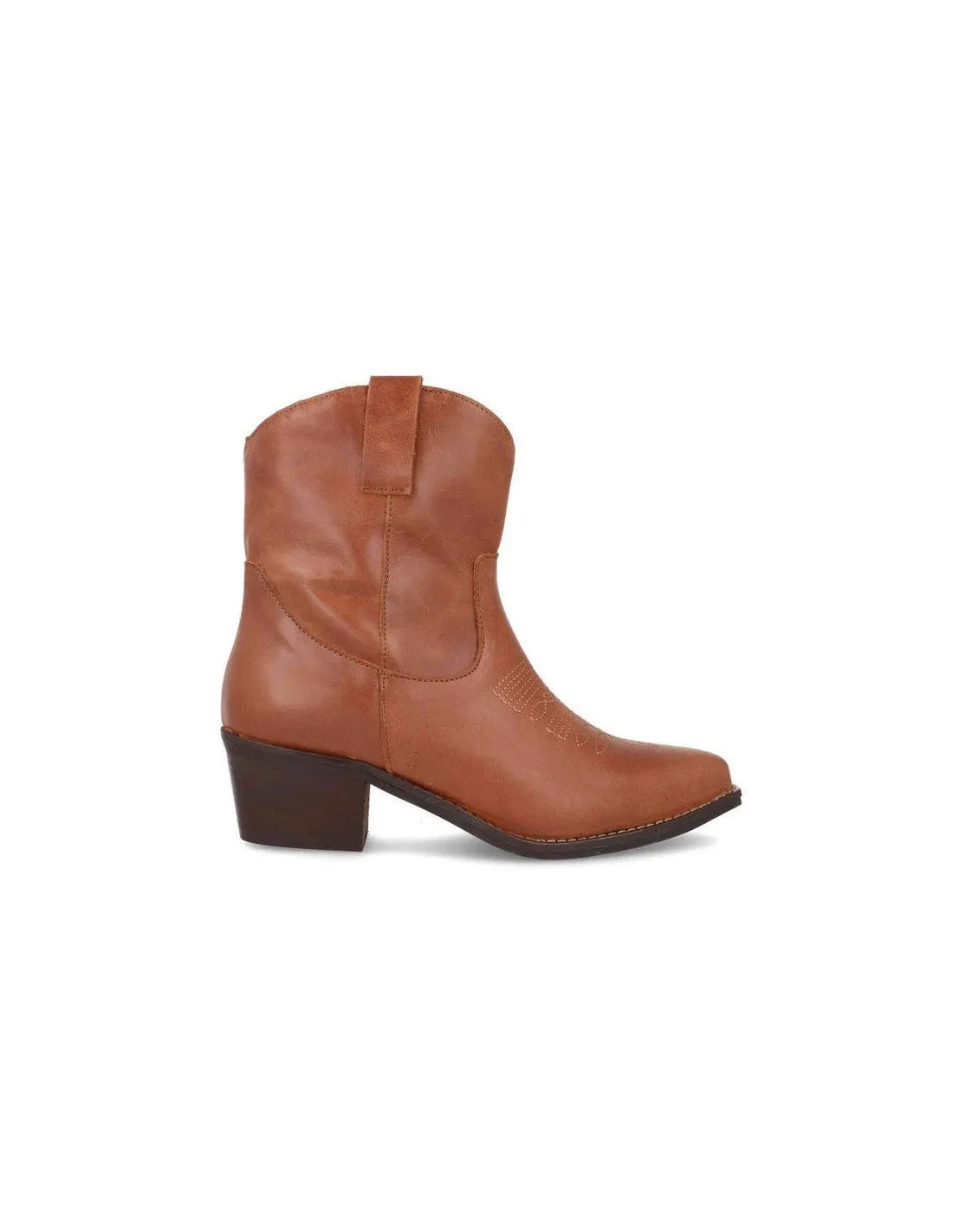 Botines mujer cowboy piel