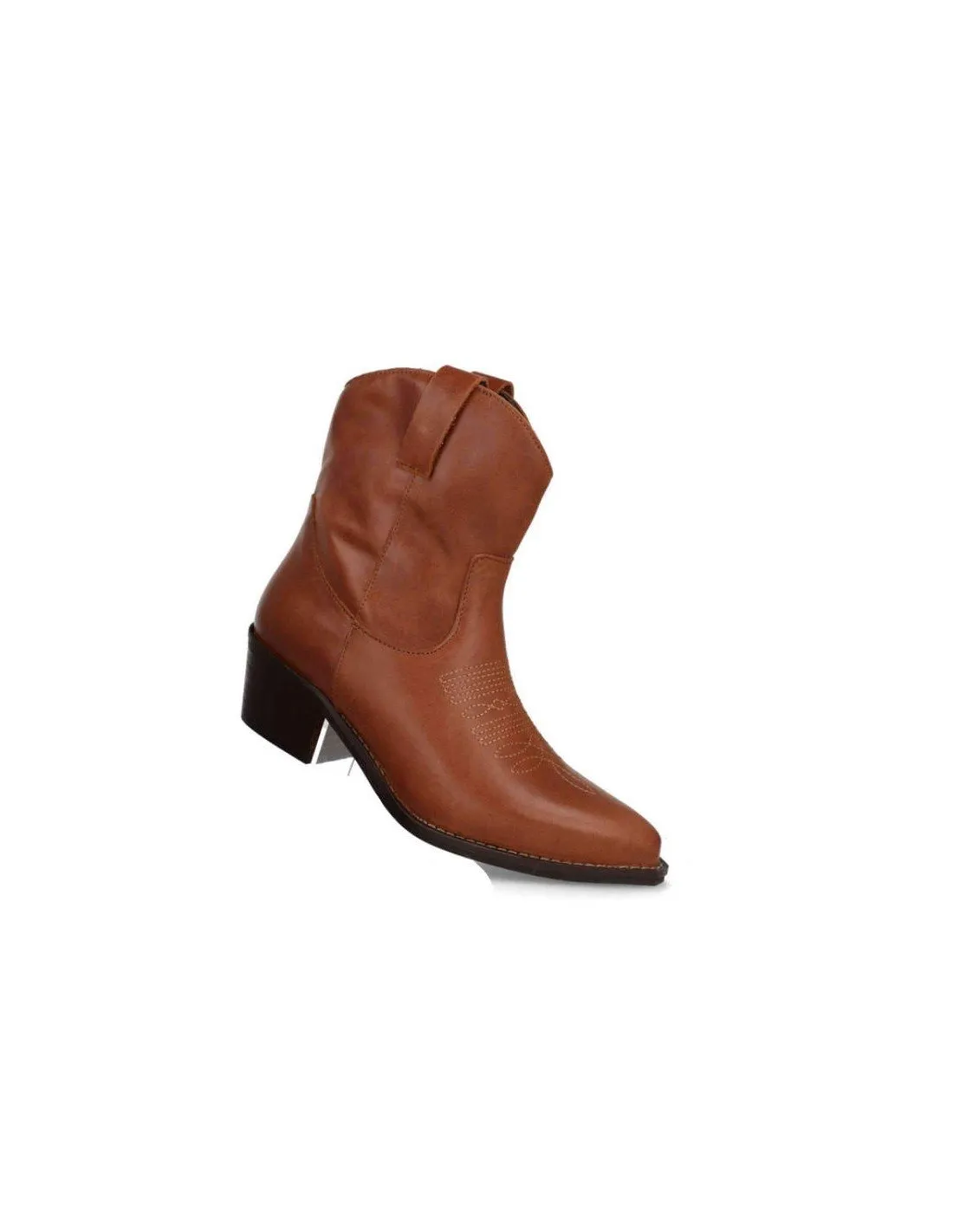 Botines mujer cowboy piel