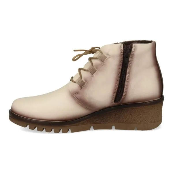 BOTINES MUJER CUÑA BLANCOS MOD. BABETTE