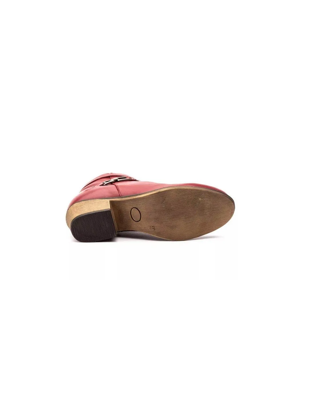 Botines Mujer Piel Burdeos
