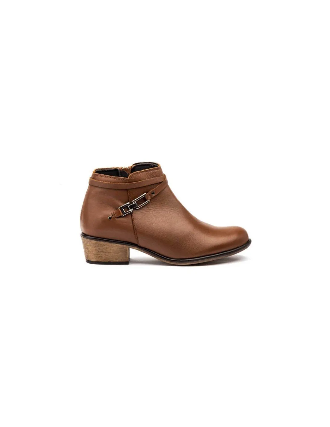 Botines Mujer Piel Cuero