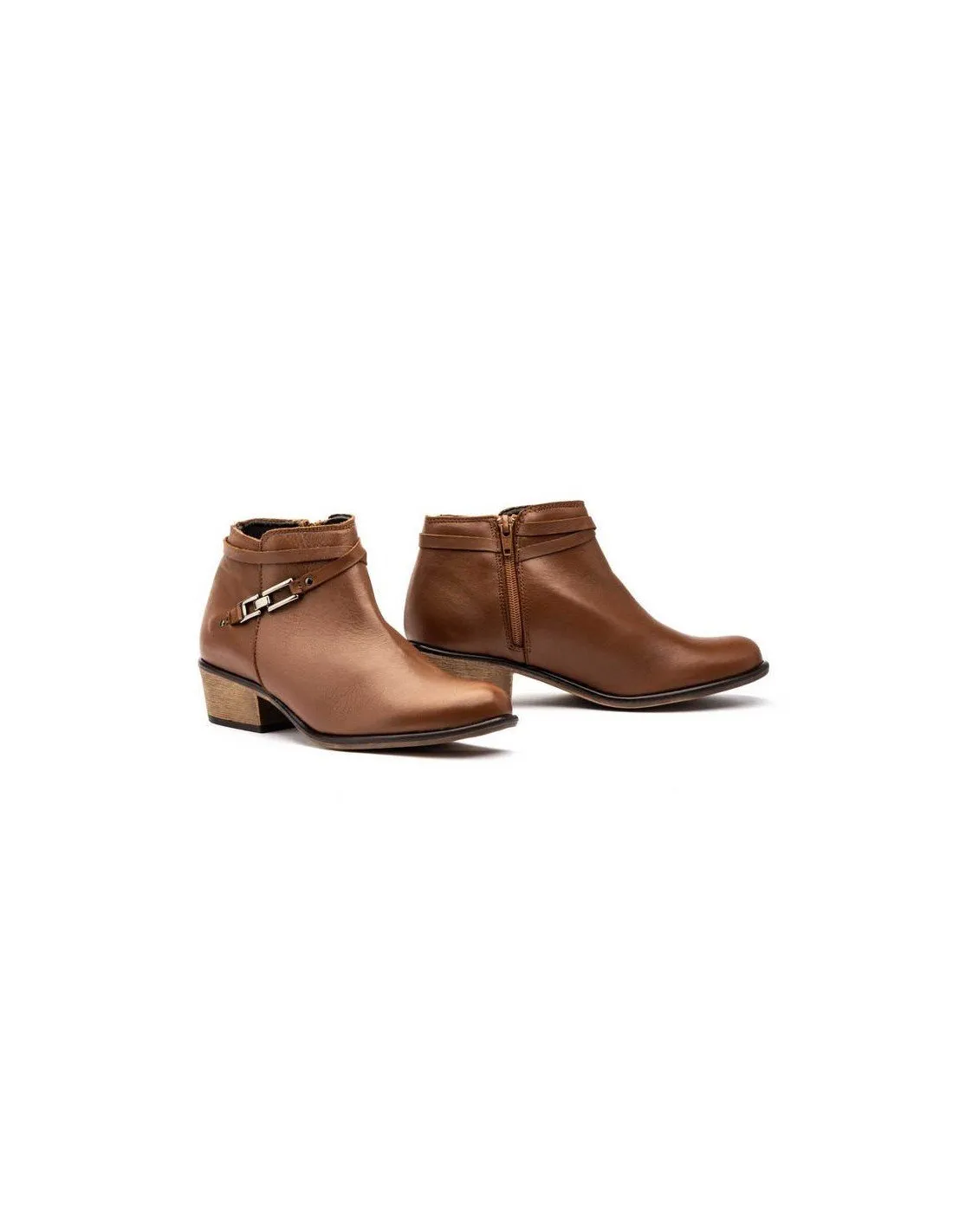 Botines Mujer Piel Cuero