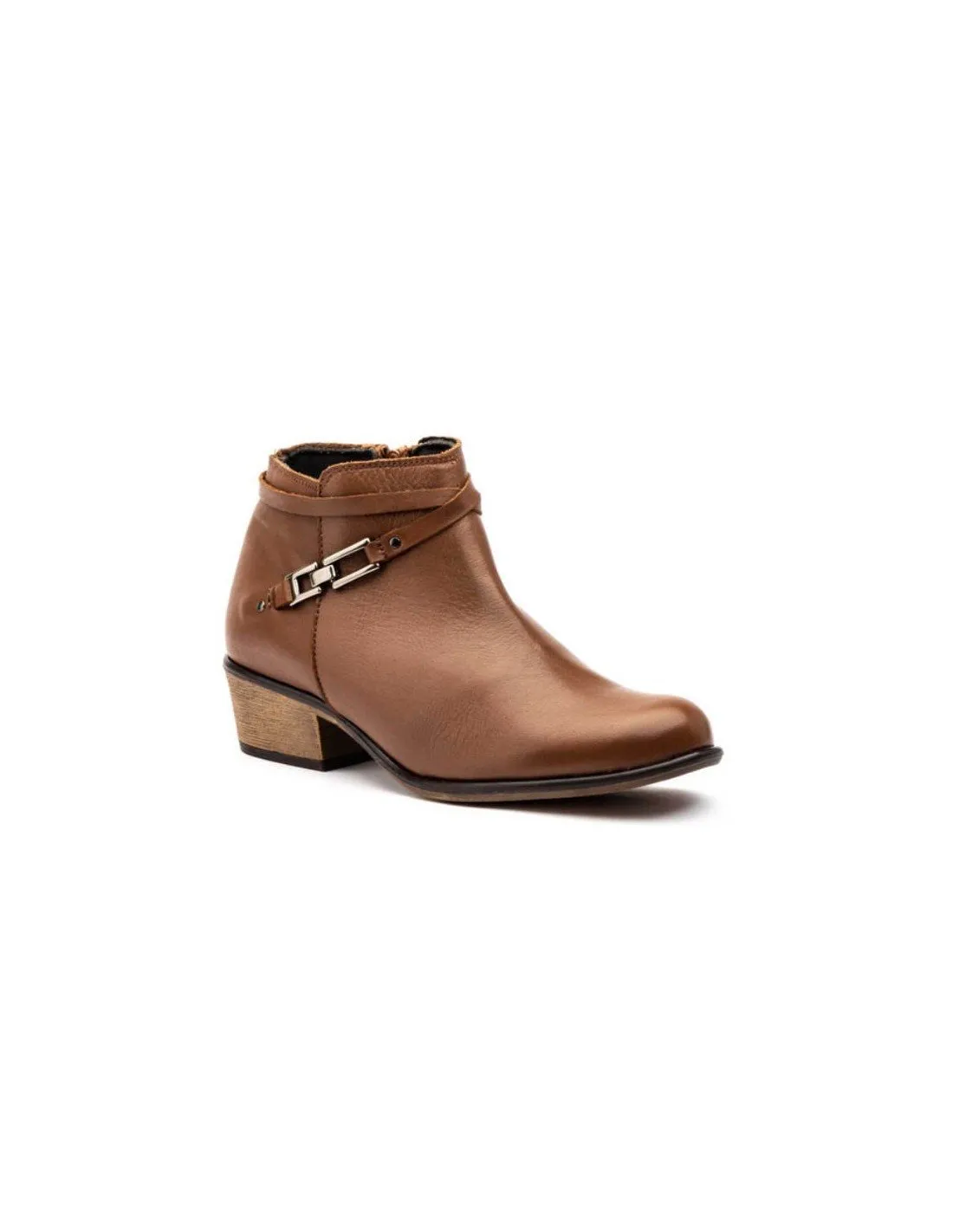 Botines Mujer Piel Cuero
