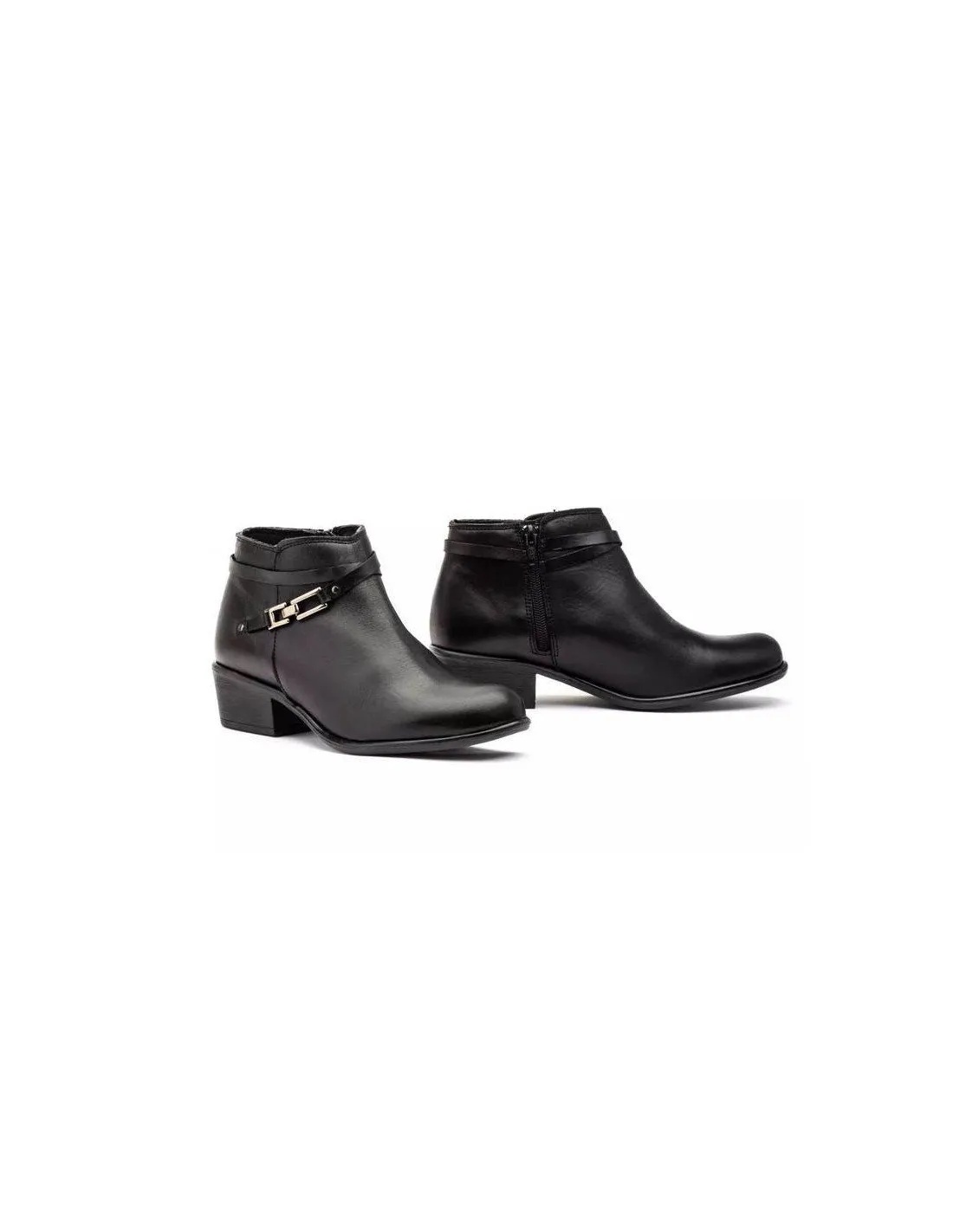 Botines Mujer Piel Negro