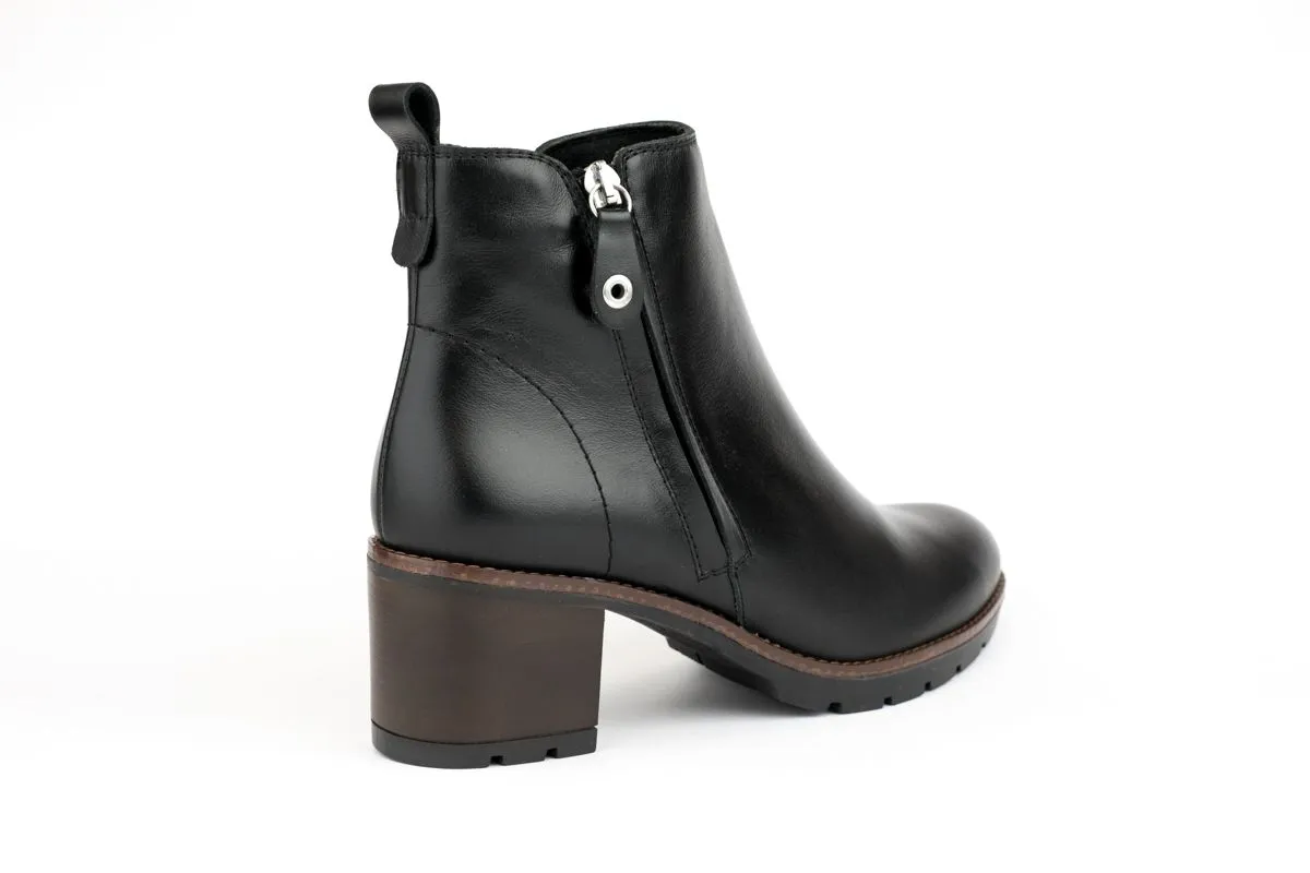 Botines sport con cremallera interior tapada Desireé Rosy3 negro