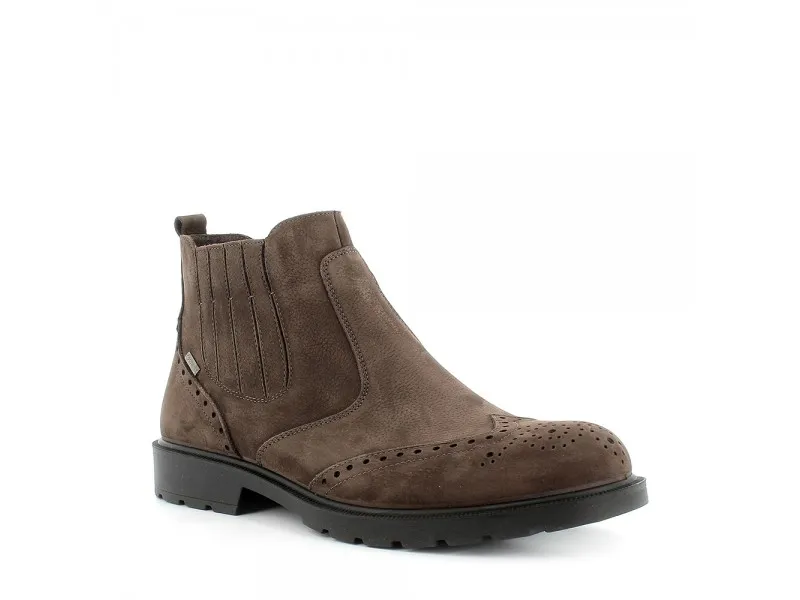 BOTÍN DE PIEL NOBUCK CON GORETEX 6102933 IGI&CO EN COLOR MARRÓN