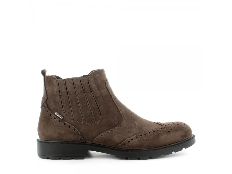 BOTÍN DE PIEL NOBUCK CON GORETEX 6102933 IGI&CO EN COLOR MARRÓN