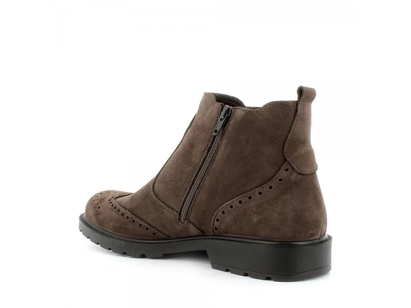 BOTÍN DE PIEL NOBUCK CON GORETEX 6102933 IGI&CO EN COLOR MARRÓN