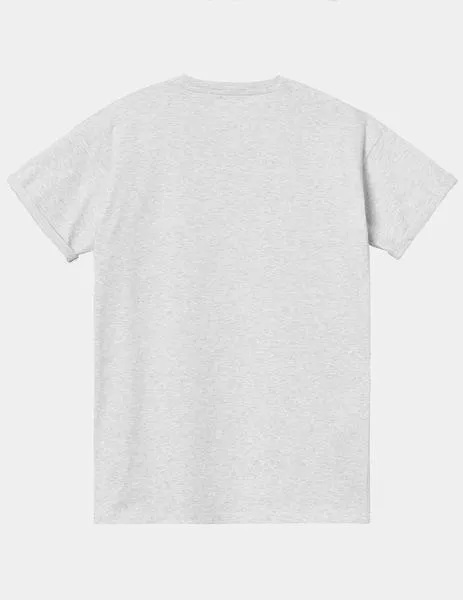 CAMISETA CARHARTT W' S/S POCKET  ASH HEATHER
