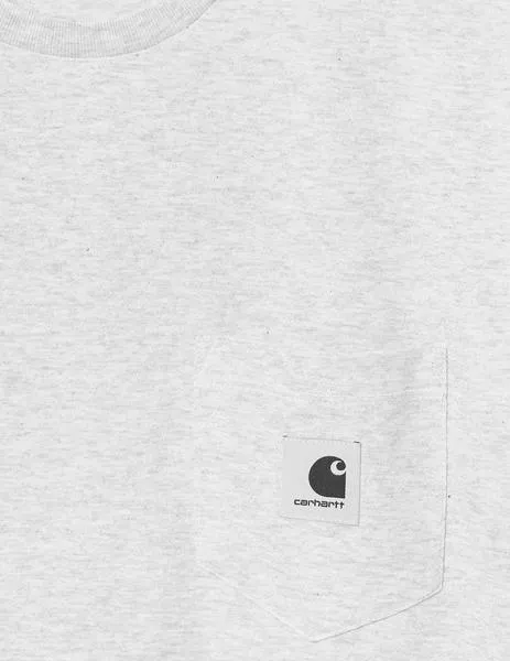 CAMISETA CARHARTT W' S/S POCKET  ASH HEATHER