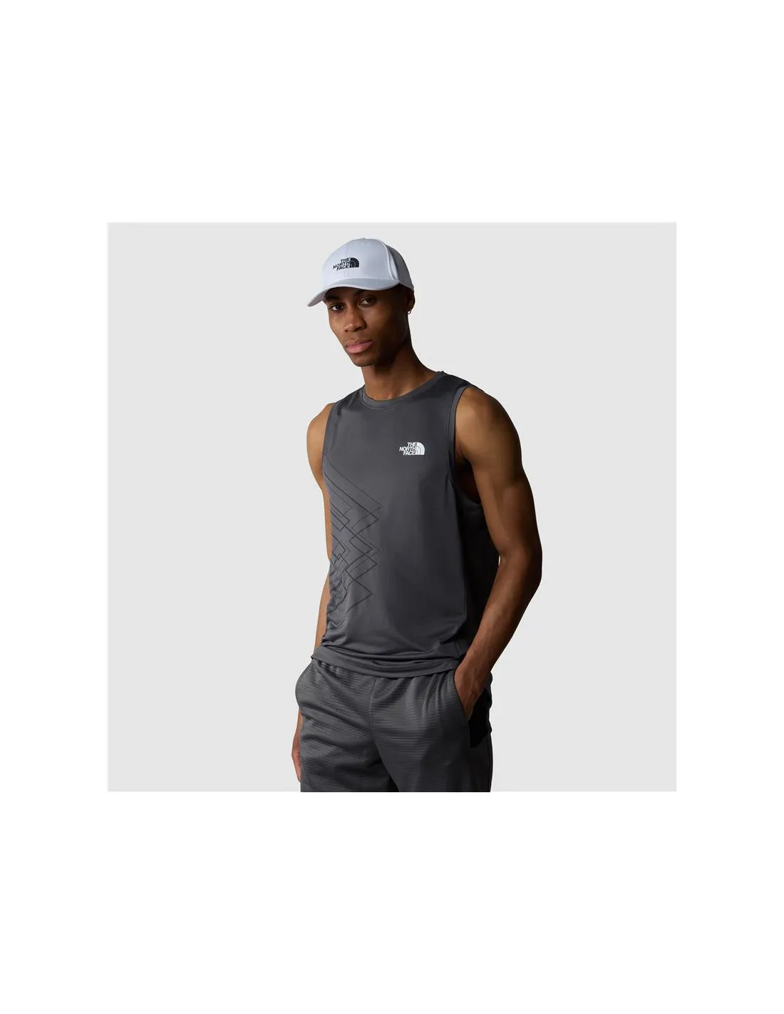 Camiseta de Montaña The North Face Ma Tank Graphic Hombre Gris