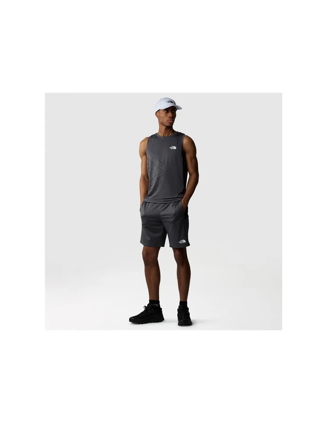Camiseta de Montaña The North Face Ma Tank Graphic Hombre Gris