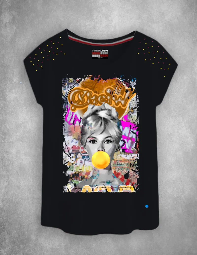 Camiseta de mujer BRI negro