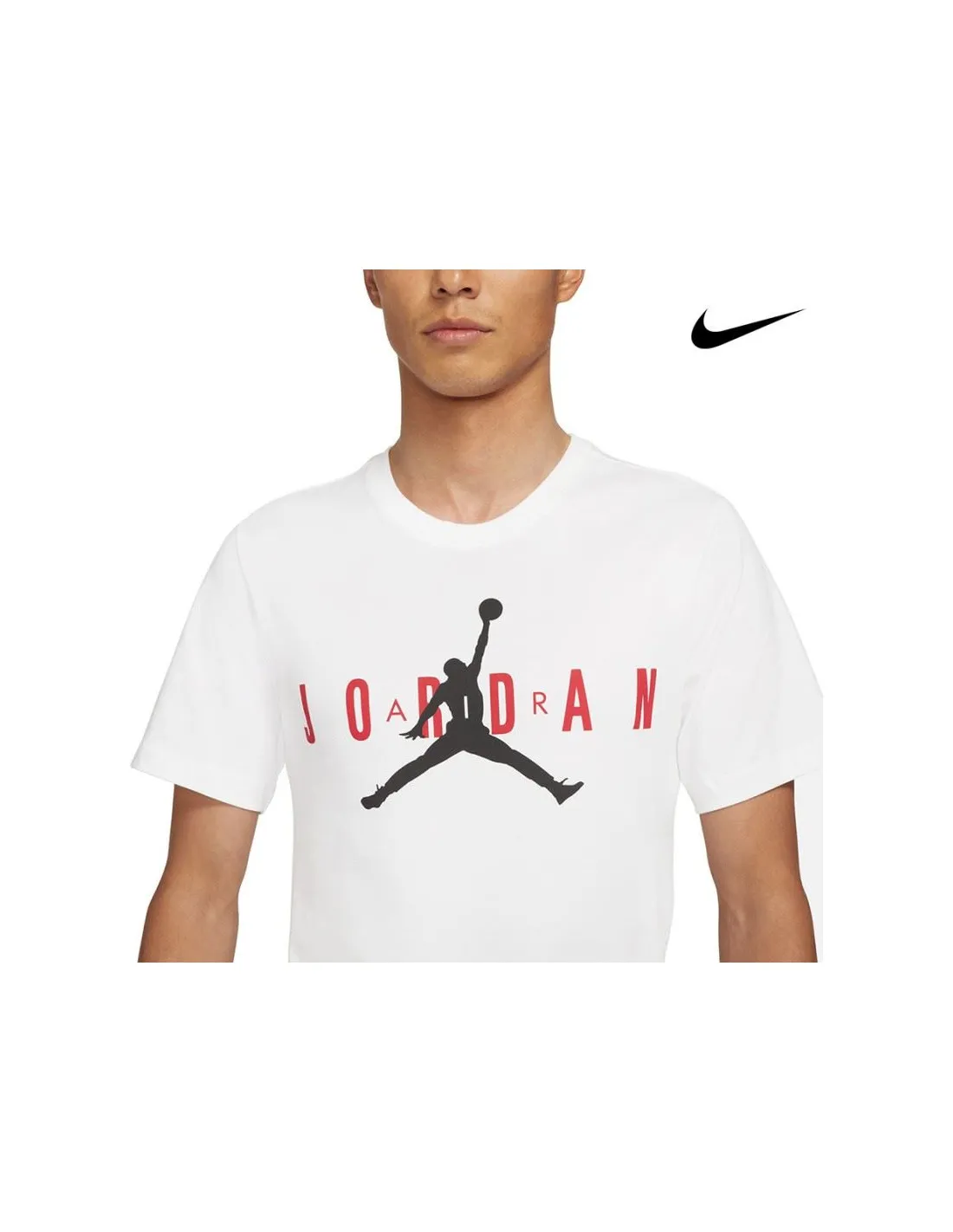 Camiseta Jordan Air Wordmark Hombre White