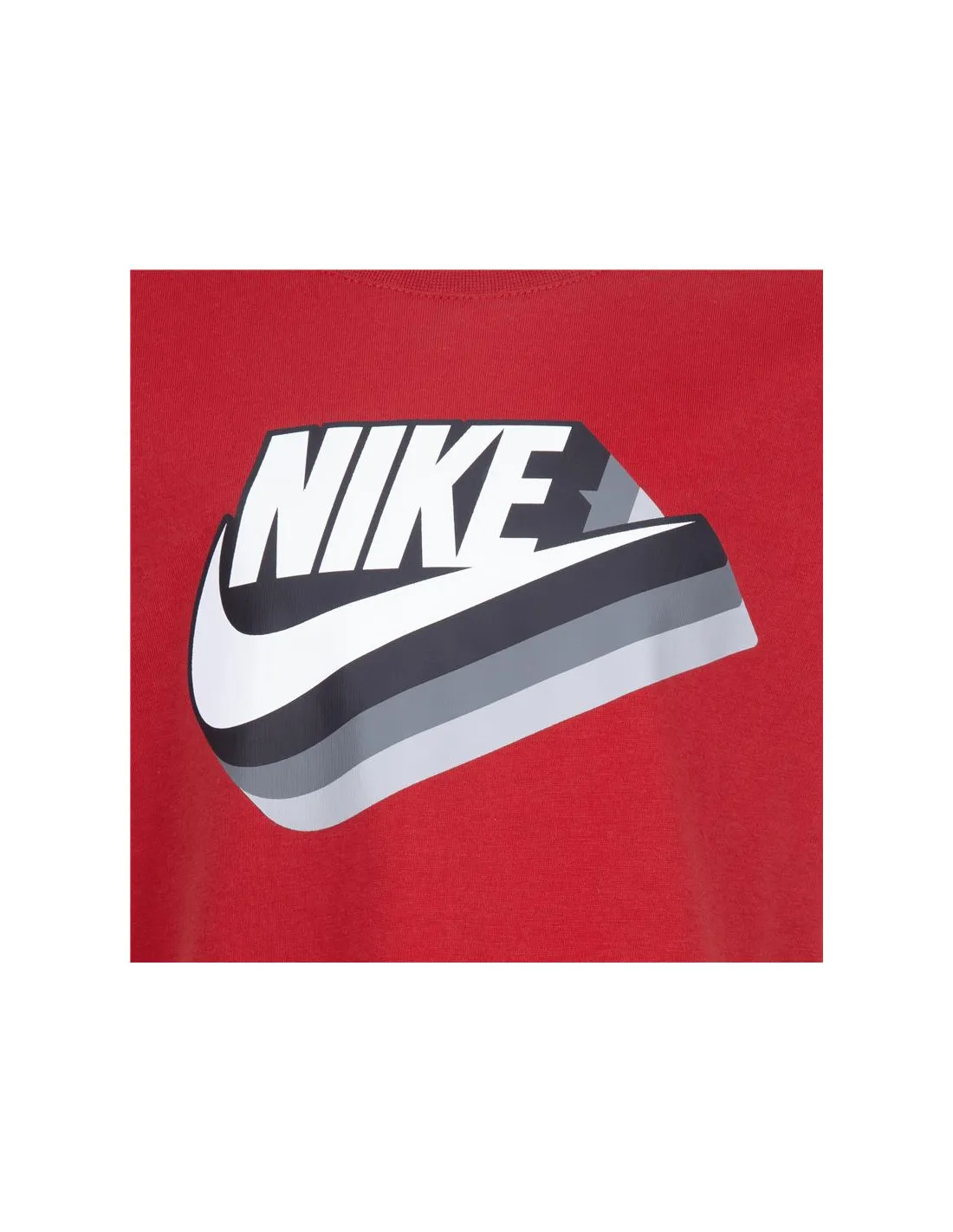 Camiseta Nike Gradient Futura Ss Niño Rojo