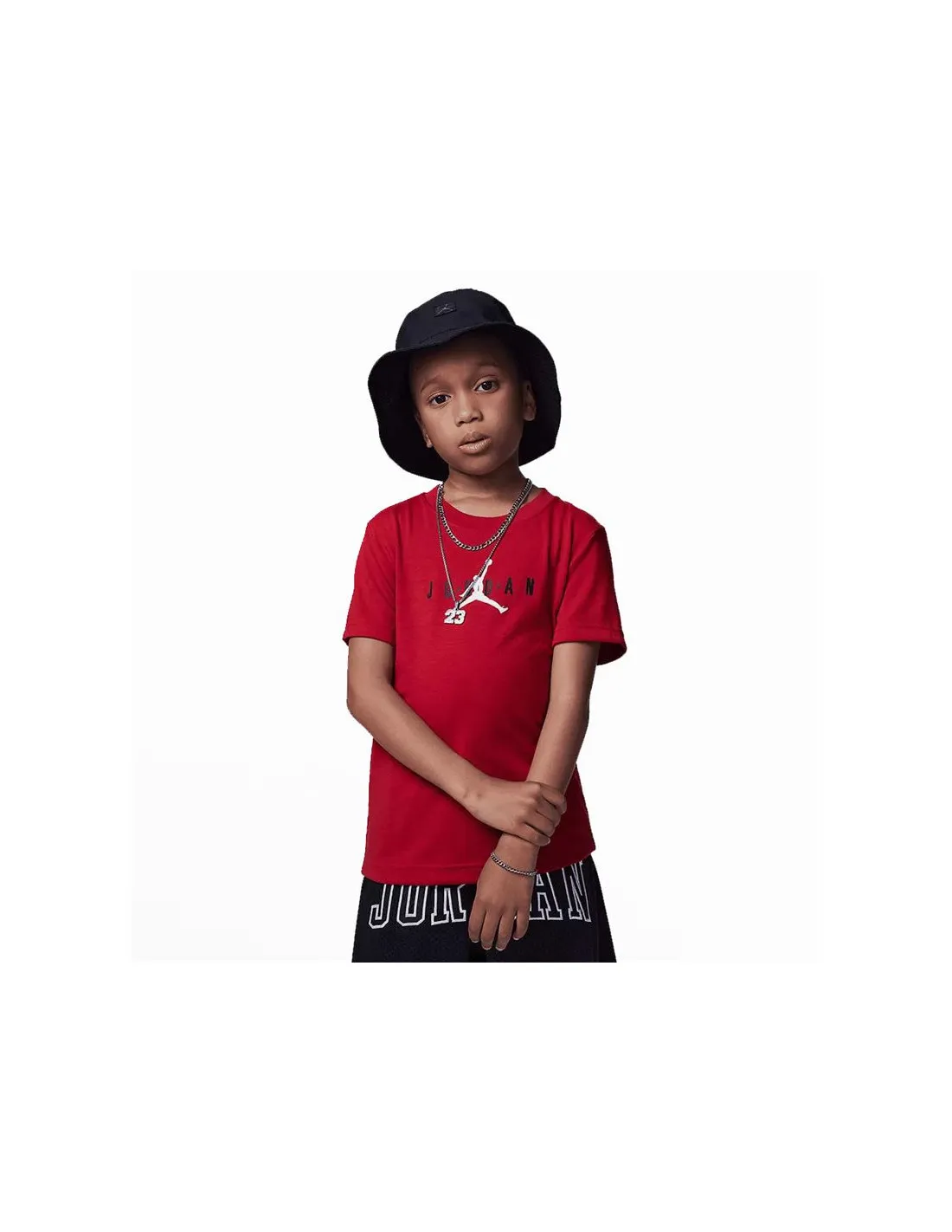 Camiseta Nike Jordan Jumpman Sustainable Graphi Infantil Rojo