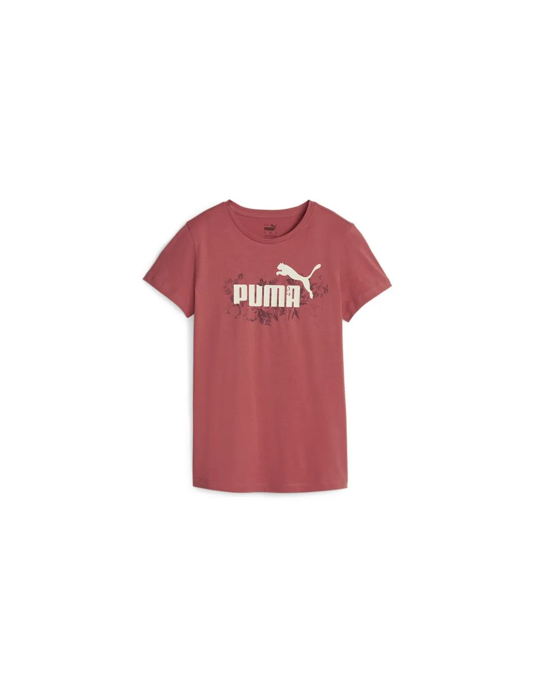 Camiseta Puma Ess+ Floral Vibes Granate Mujer