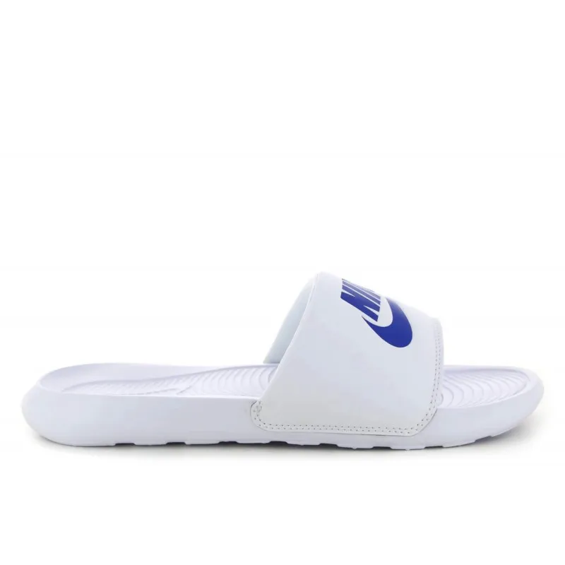 Chanclas Nike Victori One Slide Blanca y Azul