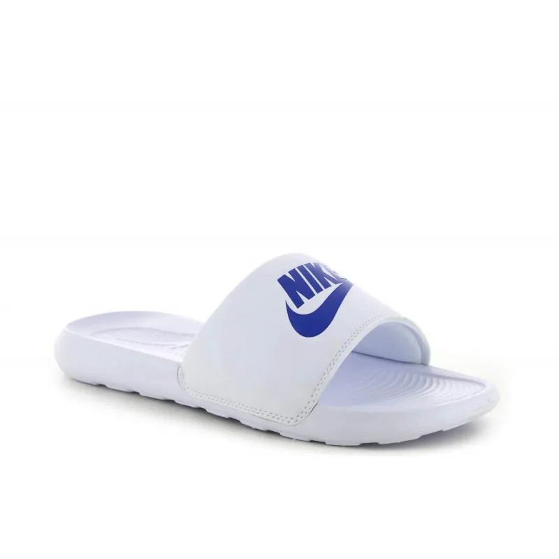 Chanclas Nike Victori One Slide Blanca y Azul