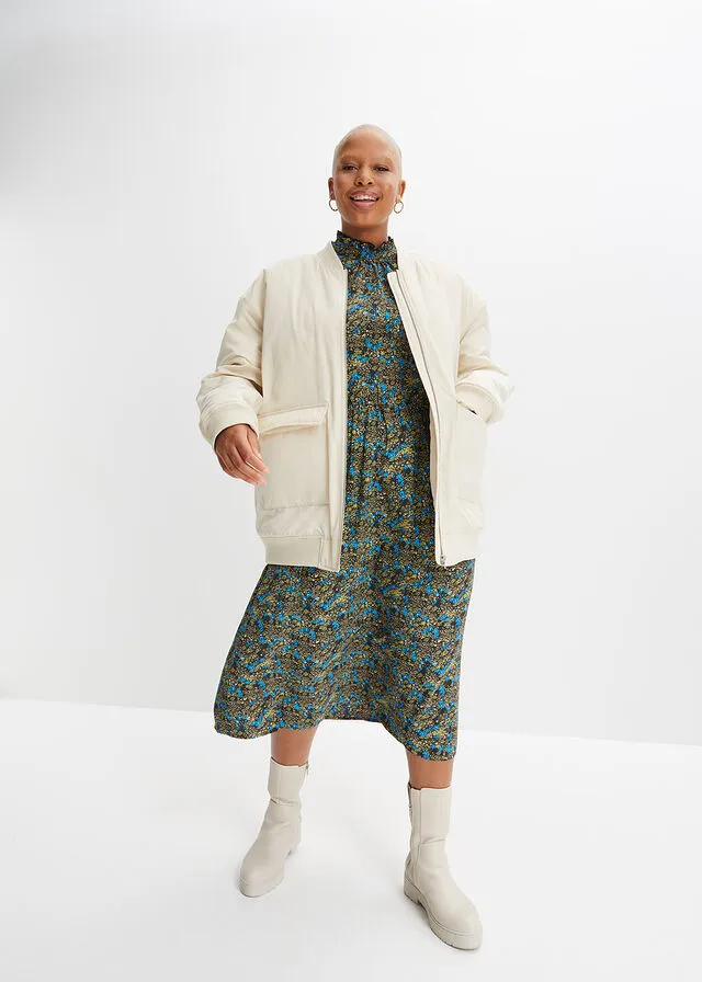 Chaqueta bomber oversize Marrón oscuro