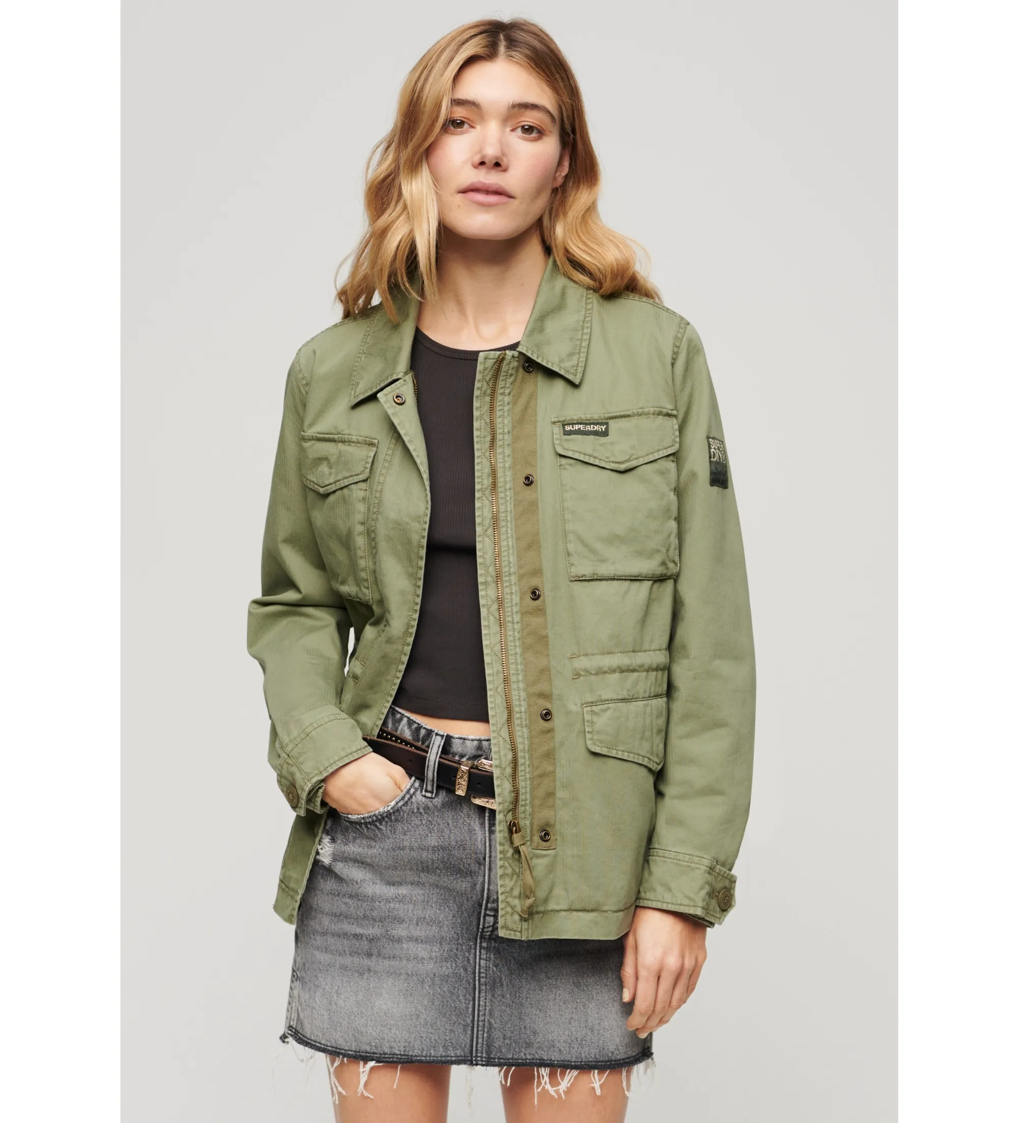 Chaqueta militar M65 verde